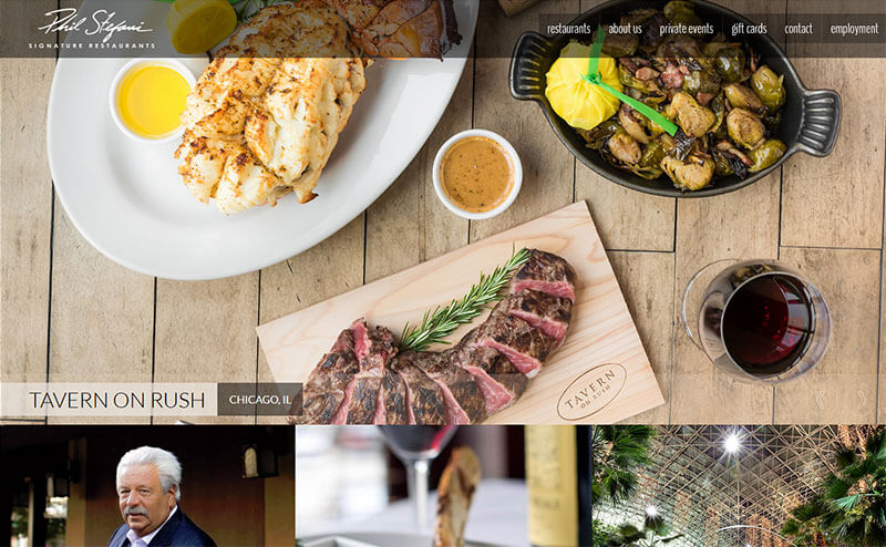 Phil Stefani Signature Restaurants Website