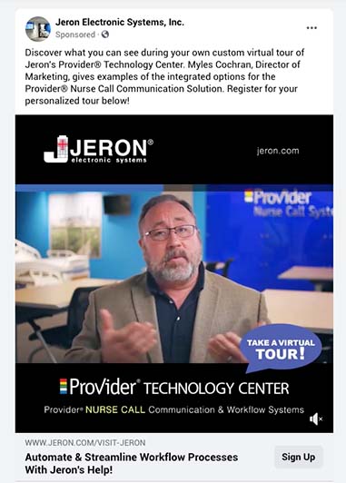 Jeron Facebook Ad 1 Idea Marketing Group Case Study 1