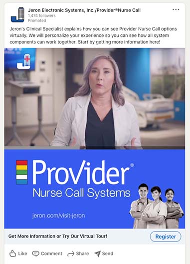 Jeron Facebook Ad 2 Idea Marketing Group Case Study