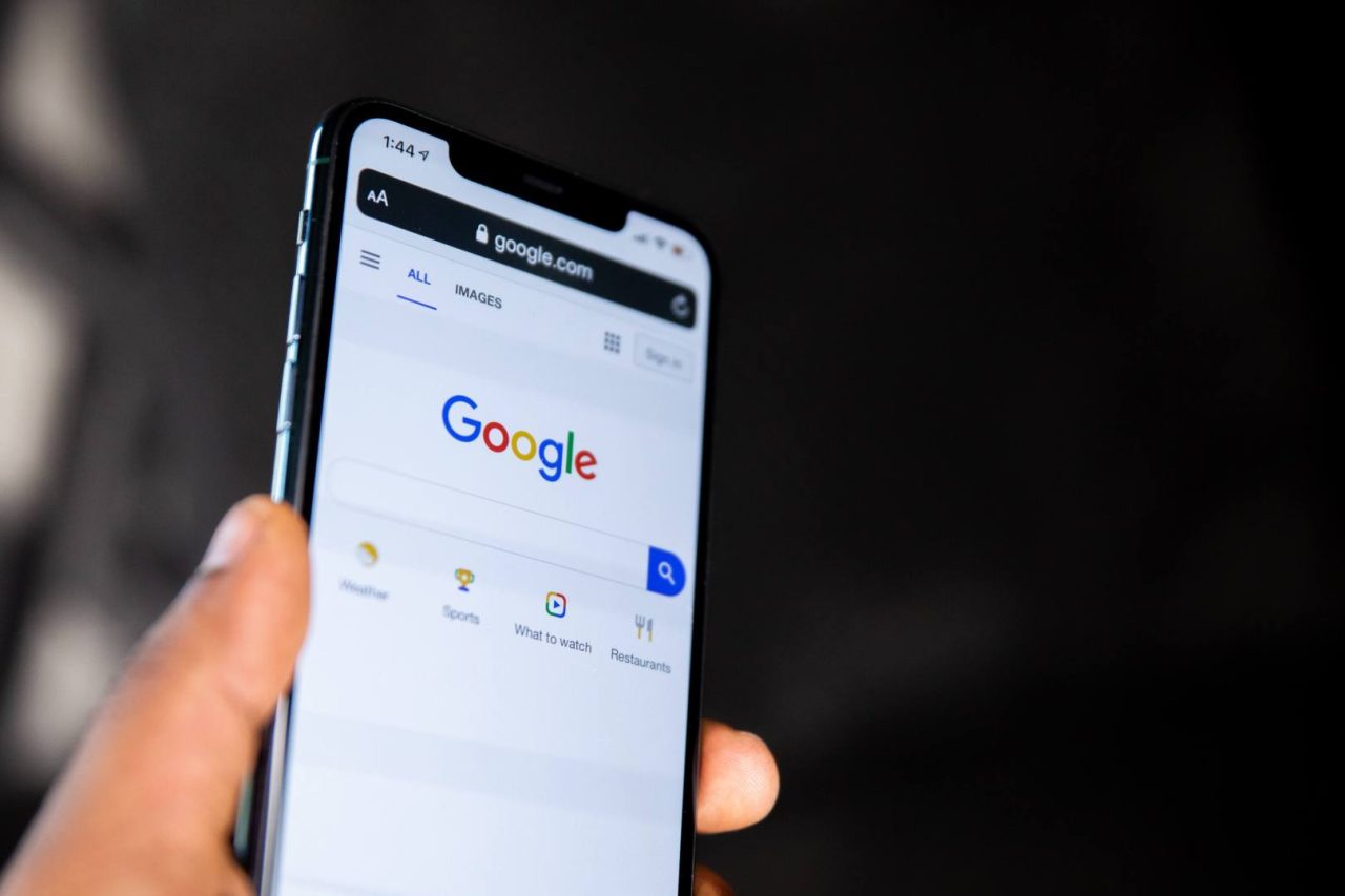 image of google search on Iphone for Google's Mobile First mindset and websites lifespan blog