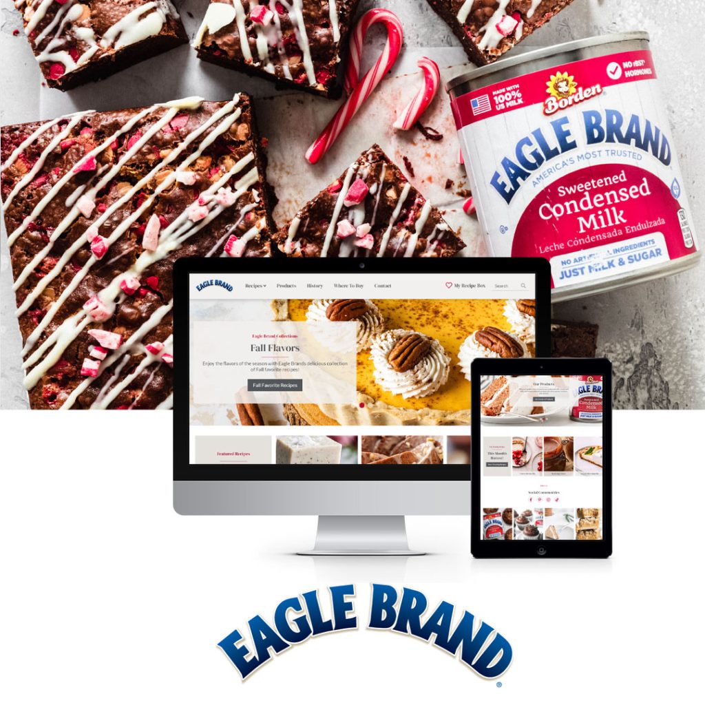 image of Eagle brand food recipe page design for blog designing the Best Recipe Page for Eagle Brand Foods